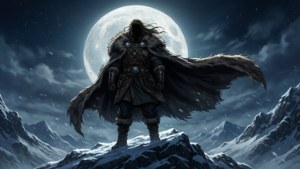 Moonlit Mountain Solitude