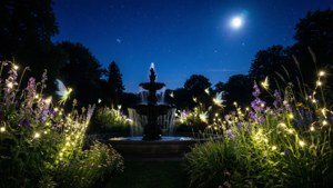 Moonlit Night Garden
