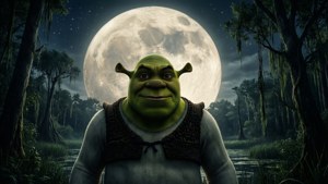 Moonlit Ogre Silhouette