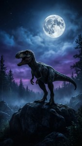 Moonlit Predator Silhouette