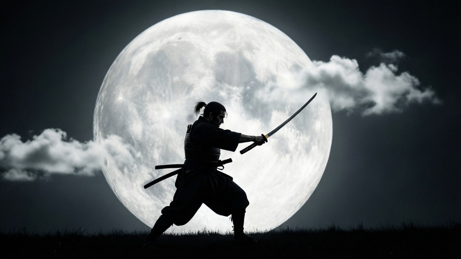 Moonlit Ronin by Wallpapers.art Studio