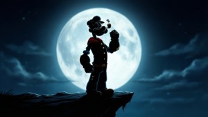 Moonlit Sailor Silhouette