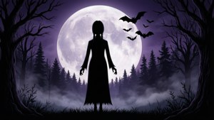 Moonlit Silhouette Flight