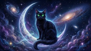 Moonlit Stellar Cat