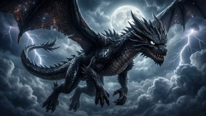 Moonlit Storm Dragon