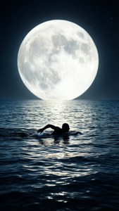 Moonlit Swimmer