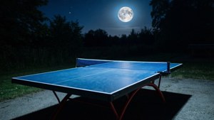 Moonlit Table Tennis