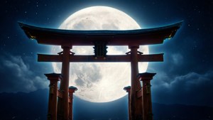 Moonlit Torii Gate