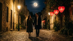 Moonlit Valentine Walk