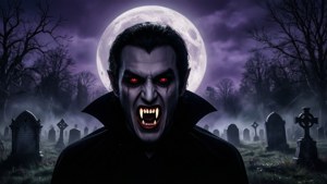 Moonlit Vampire Silhouette