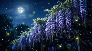 Moonlit Wisteria