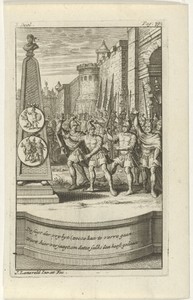 Moordenaars van Julius Caesar slaan op de vlucht