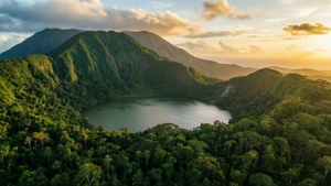 Morne Trois Pitons Sunset
