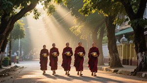 Morning Alms Walk