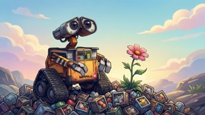 Morning Bloom with WALL-E