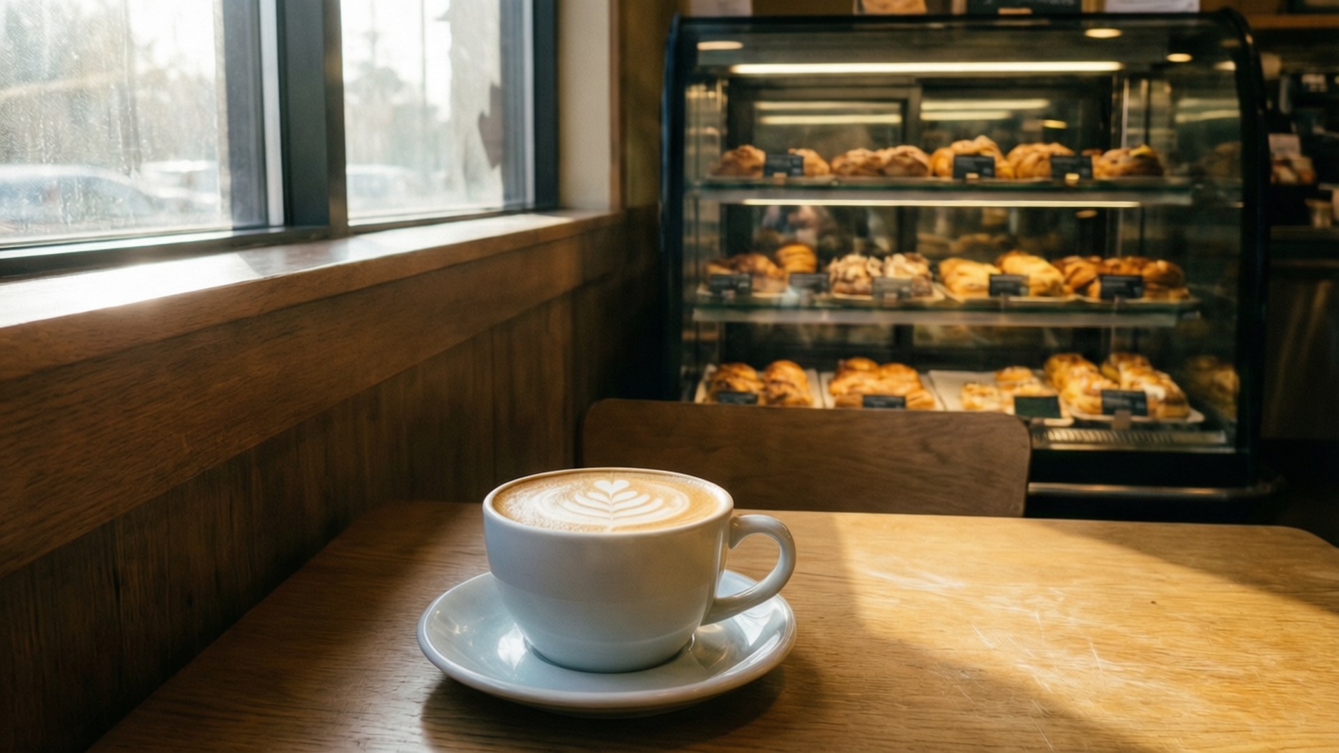 Morning Cafe Corner by Wallpapers.art Studio