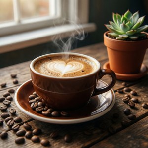 Morning Coffee Heart