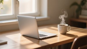 Morning Coffee Laptop