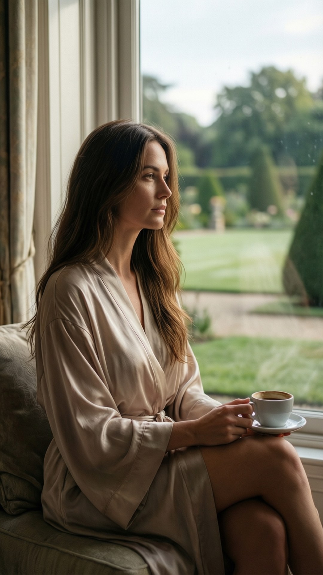 Morning Coffee Reflection by Wallpapers.art Studio