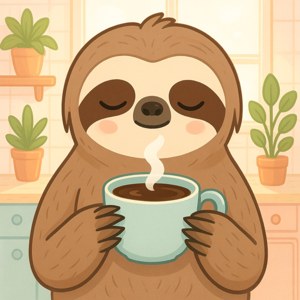 Morning Coffee Sloth