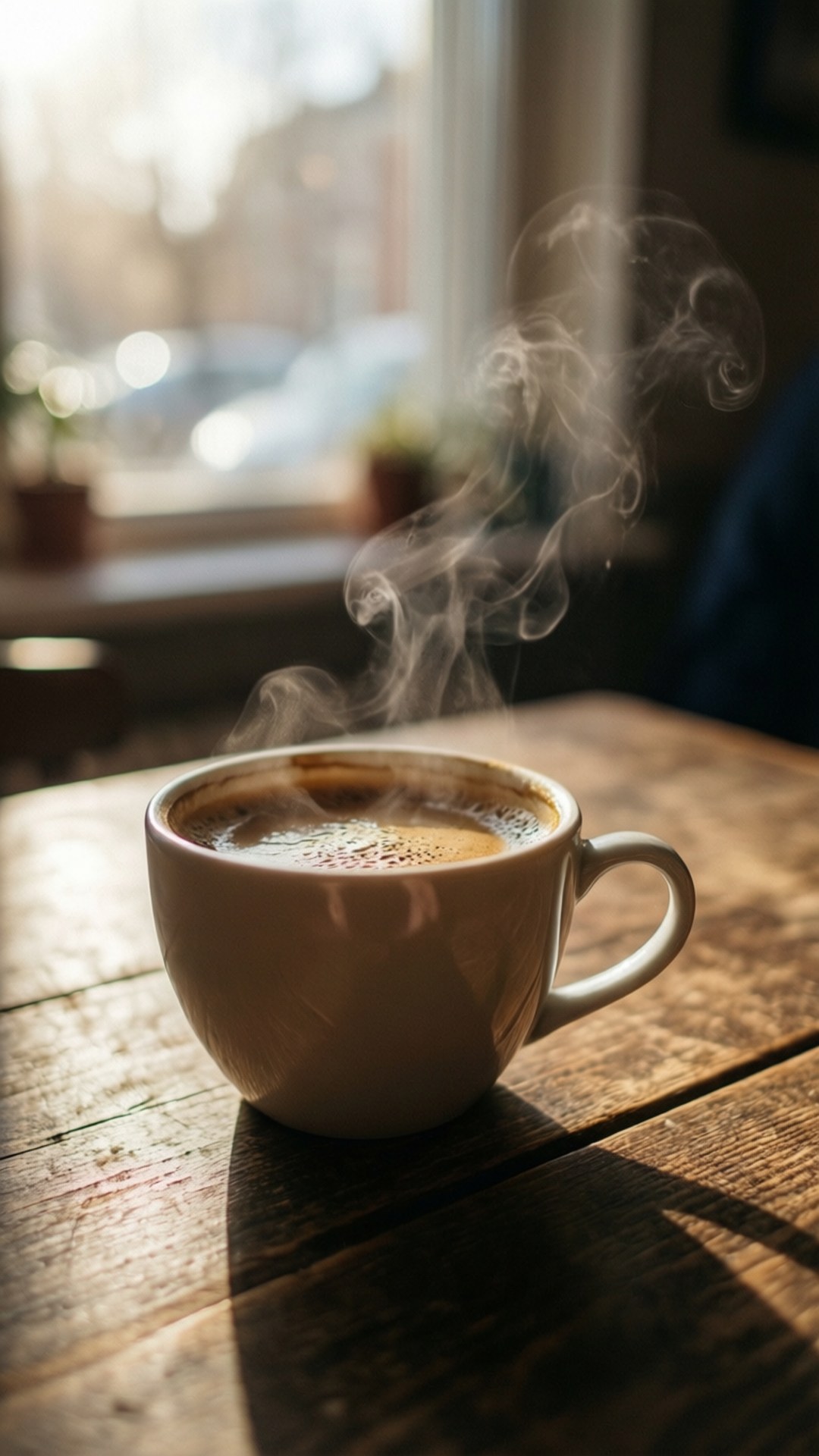 Morning Coffee Steam by Wallpapers.art Studio