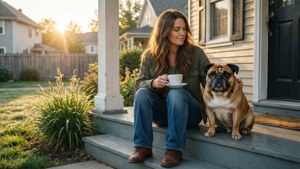 Morning Coffee with Bulldog