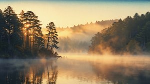Morning Fog Lake
