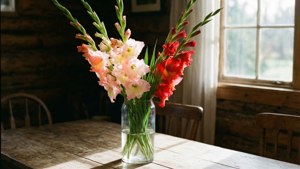 Morning Gladiolus in Vase