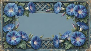 Morning Glory Lattice Frame