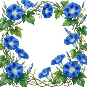 Morning Glory Vine Border