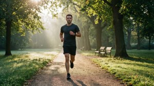 Morning Jog in Park