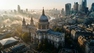 Morning Mist Over London