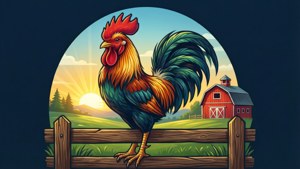Morning Rooster Barn