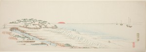 Morning Snow at Susaki (Susaki yuki no asa), from the series "Thirteen Views of the Environs of Edo"