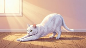Morning Stretch Cat