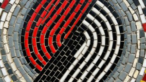Mosaic Tile Pinwheel Art