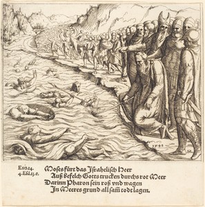 Moses Closing the Red Sea