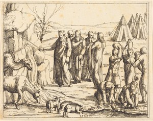 Moses Striking the Rock