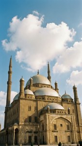 Mosque Minarets Blue Sky
