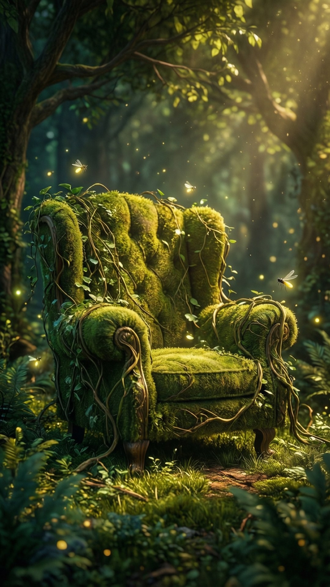 Moss Armchair Forest by Wallpapers.art Studio