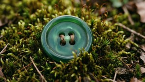 Mossy Green Button Hideaway