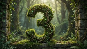 Mossy Three in Forest