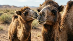 Mother and Baby Camel