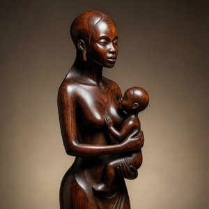Mother and Child Sculpture
