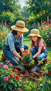 Mother Daughter Gardening