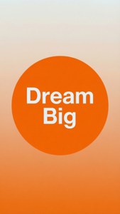 Motivational Orange Circle