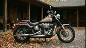 Motorcycle at the Resort