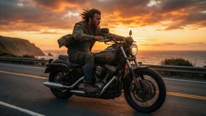 Motorcycle Sunset Ride