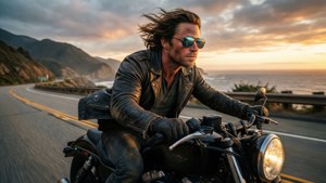 Motorcycle Sunset Ride
