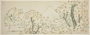 Mount Fuji with Cherry Trees in Bloom